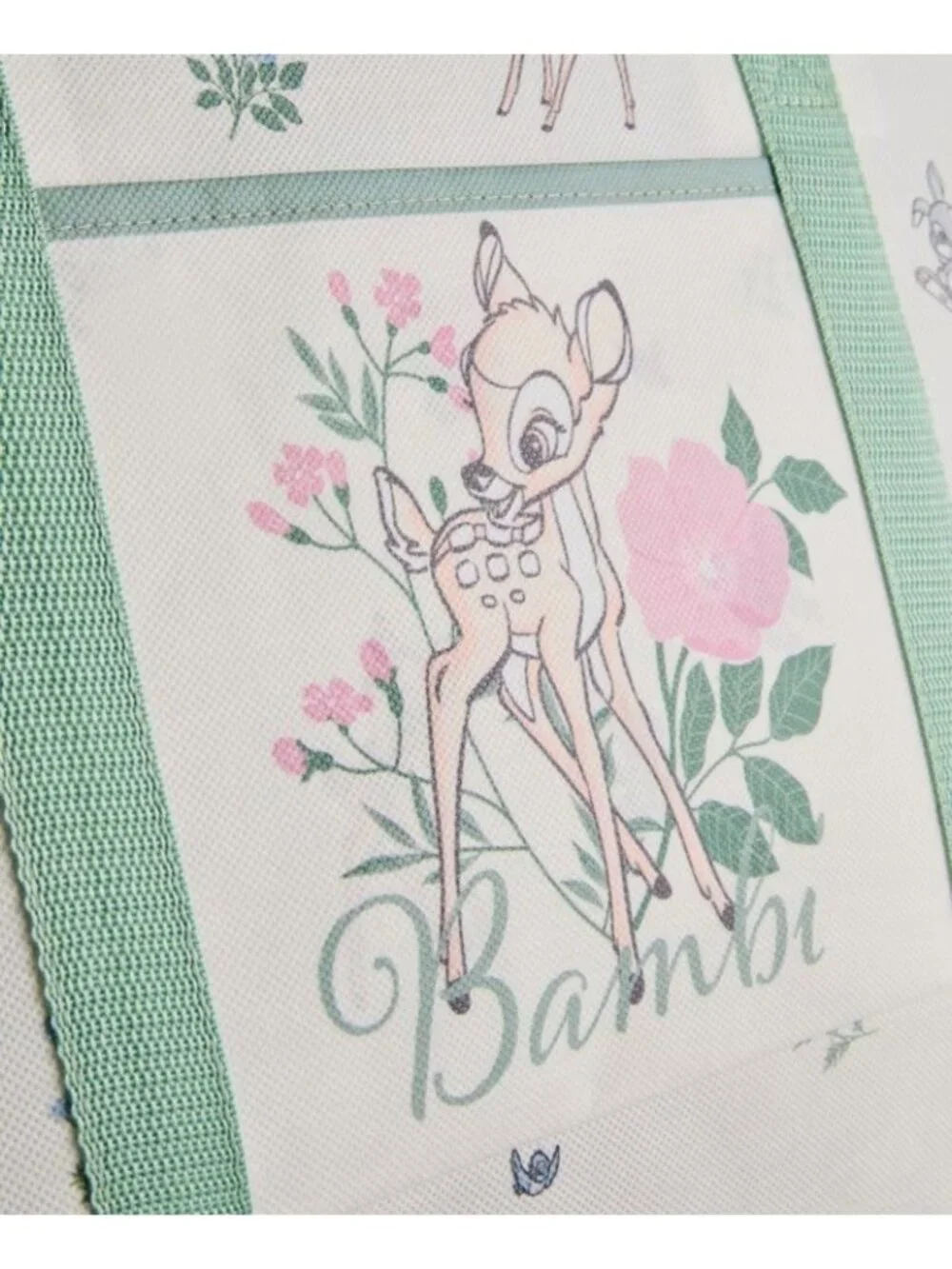 Primark Disney Bambi XL Lightweight Storage Bag Foldaway Handles Zips NWT